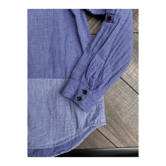 Bass Gingham/seersucker Button up M - Picture 3 of 5